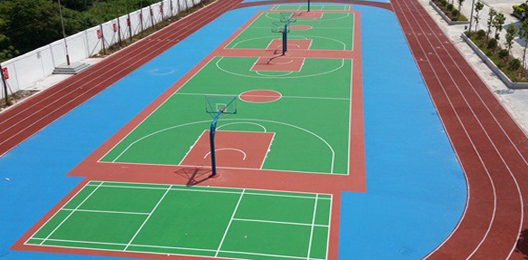 淳安硅pu塑膠籃球場
