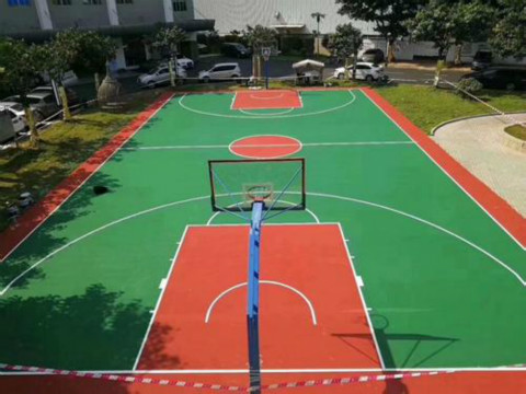 九里區硅PU籃球場